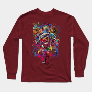 Abstract Figure - Chaos Painting Long Sleeve T-Shirt